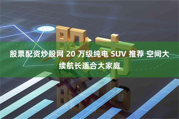 股票配资炒股网 20 万级纯电 SUV 推荐 空间大续航长适合大家庭