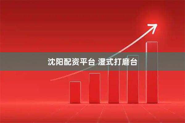 沈阳配资平台 湿式打磨台